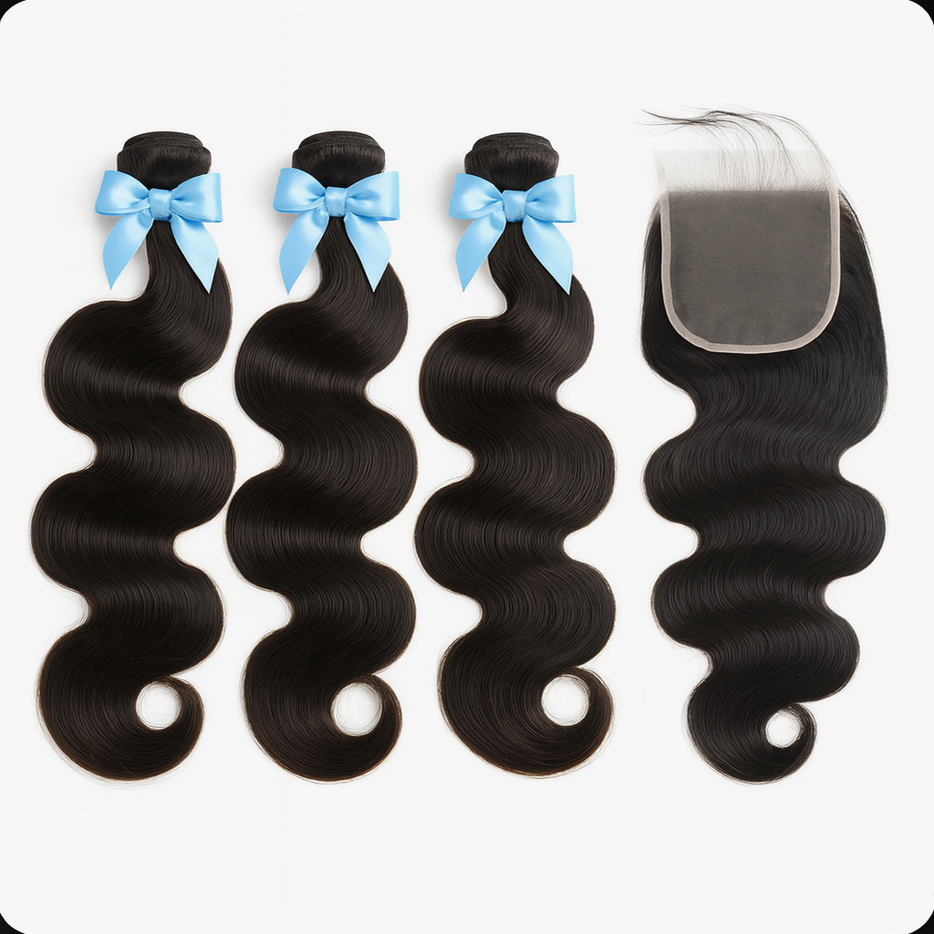 Bundle & Closure Deal - Cambodian Wavy